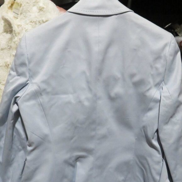 Nine West sz 2 Petite Light Blue Business Woman's Pantsuit Power suit 2P - Picture 4 of 7